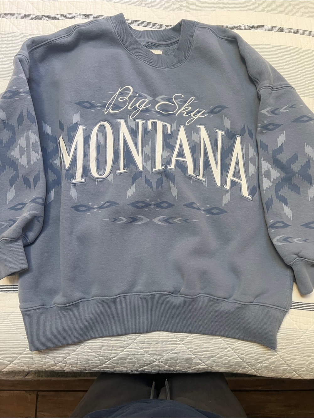 Abercrombie & Fitch Light Blue 'Big Sky MONTANA' soft A&F collection